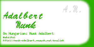 adalbert munk business card